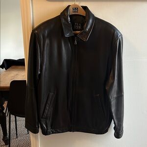 Jos. A. Bank Black Leather Jacket